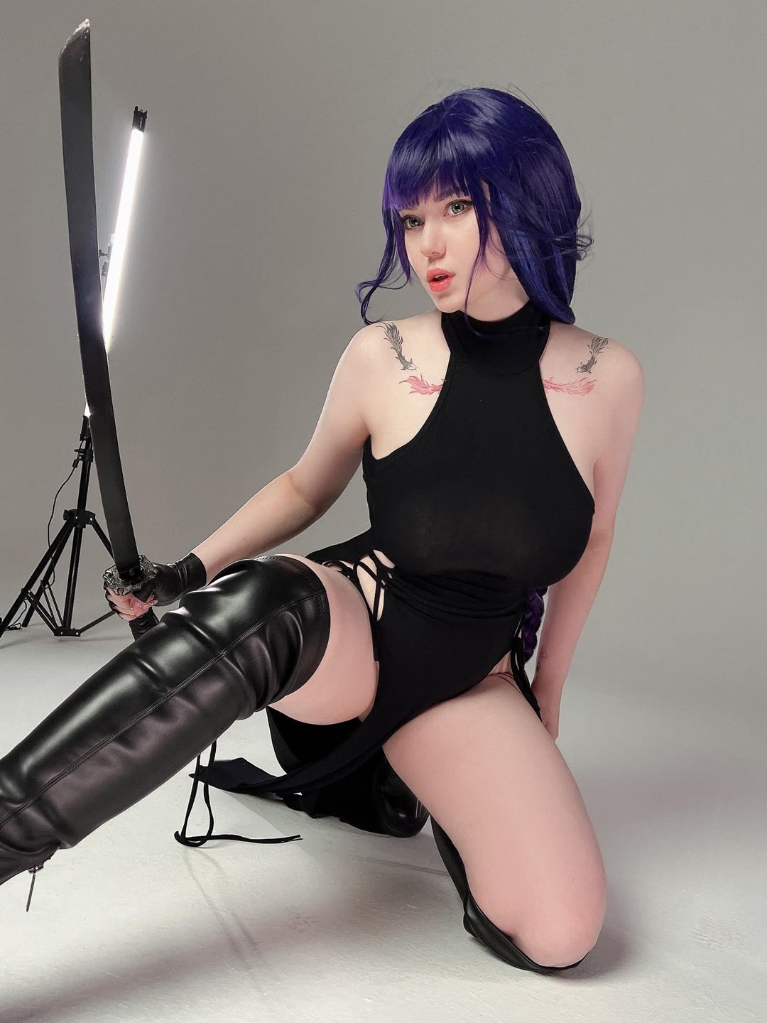 Sexy Raiden Shogun cosplay fantasy HD image 55