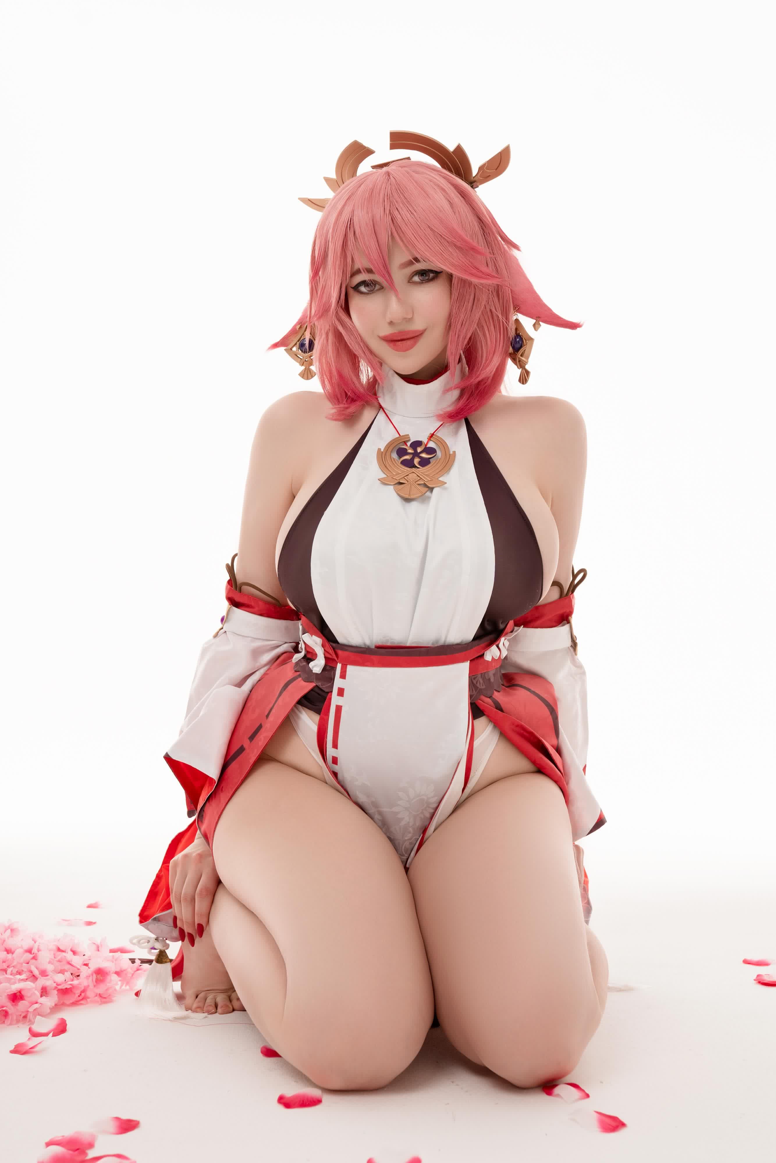 Alina Becker Yae Miko cosplay erotic nude 9, costume play cosplay HD